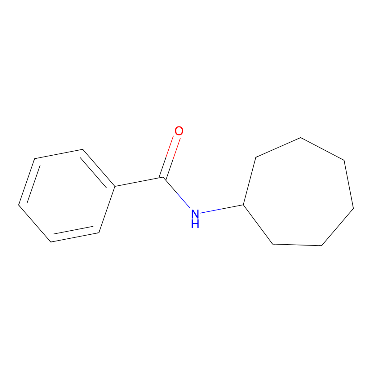 N-cycloheptylbenzamide molecular structure, CAS 31510-13-1