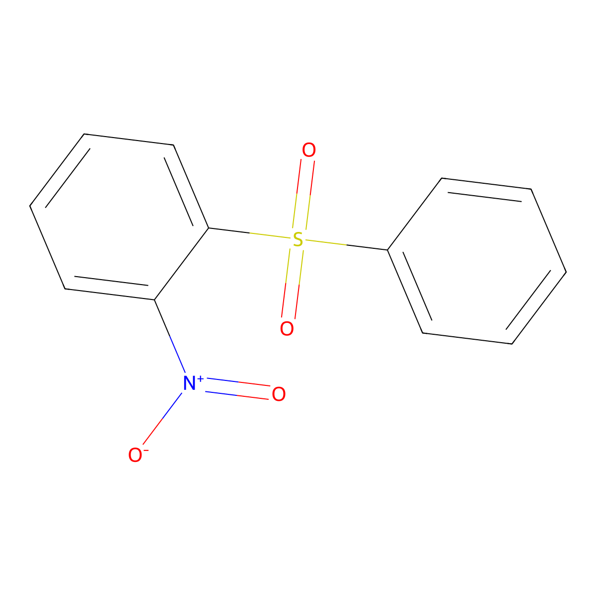 2-Nitrophenyl phenyl sulfone molecular structure, CAS 31515-43-2