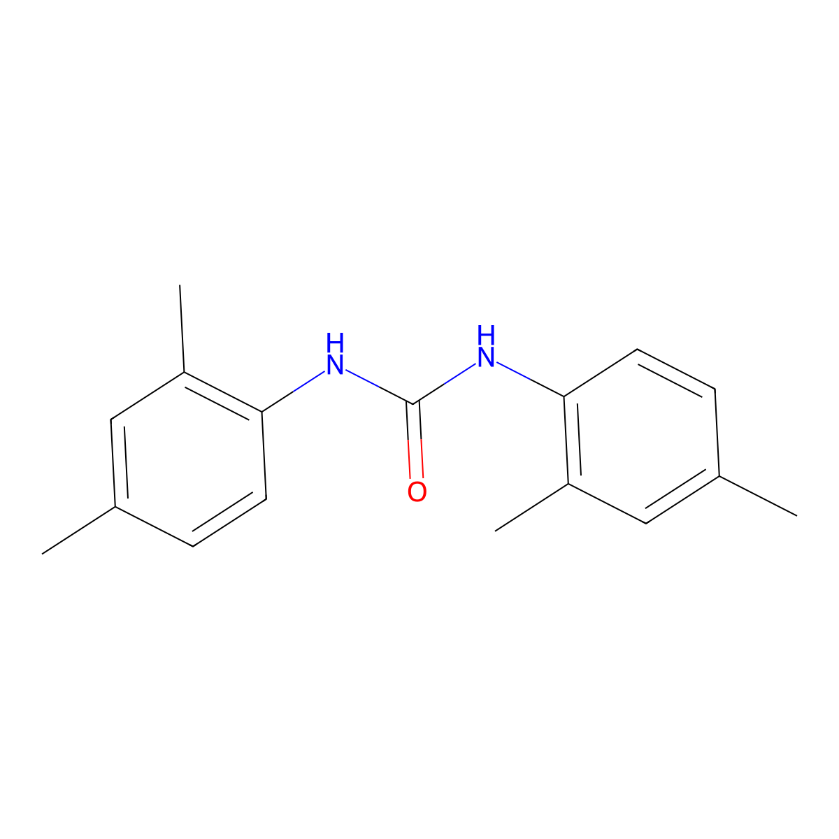 1,3-DI(2,4-Xylyl)urea molecular structure, CAS 31516-11-7