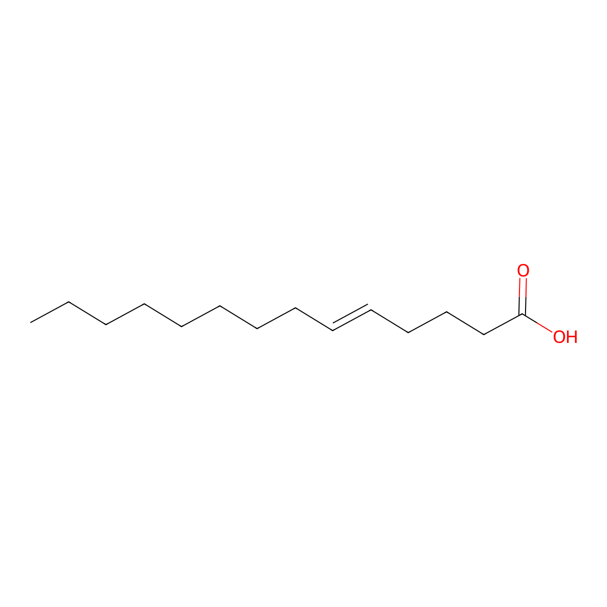 cis-5-Tetradecenoic acid molecular structure, CAS 315178-84-8