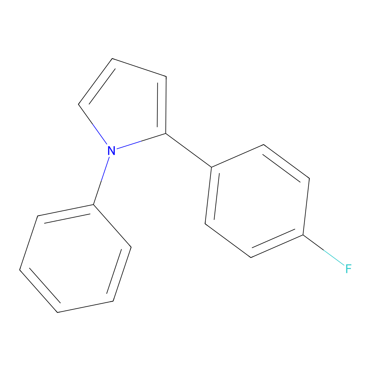 2-(4-Fluorophenyl)-1-phenyl-1H-pyrrole molecular structure, CAS 315179-68-1