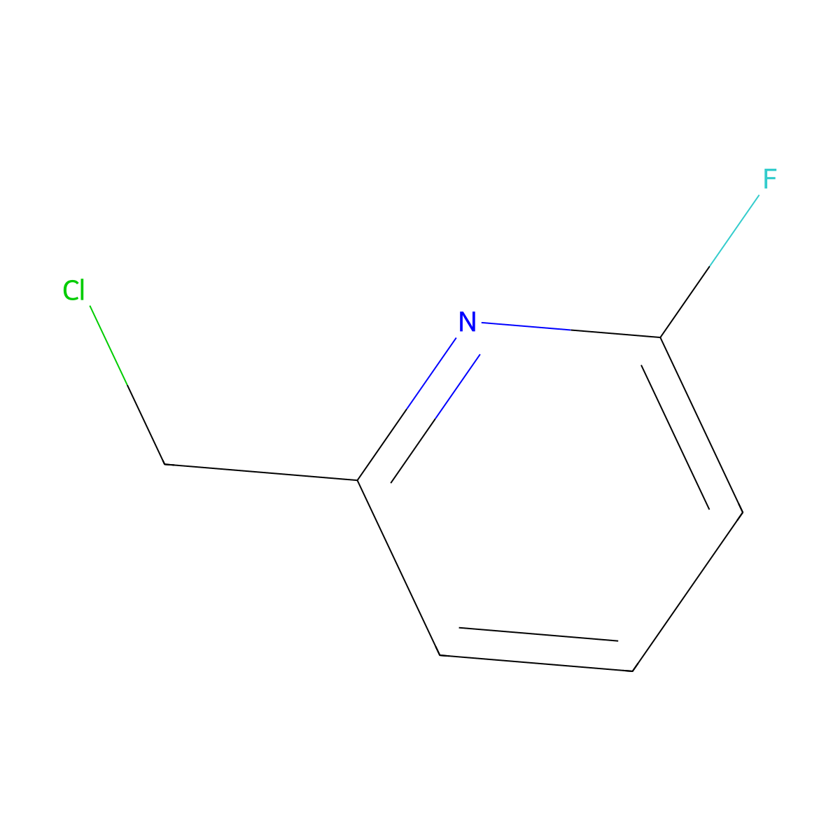 2-(Chloromethyl)-6-fluoropyridine molecular structure, CAS 315180-16-6
