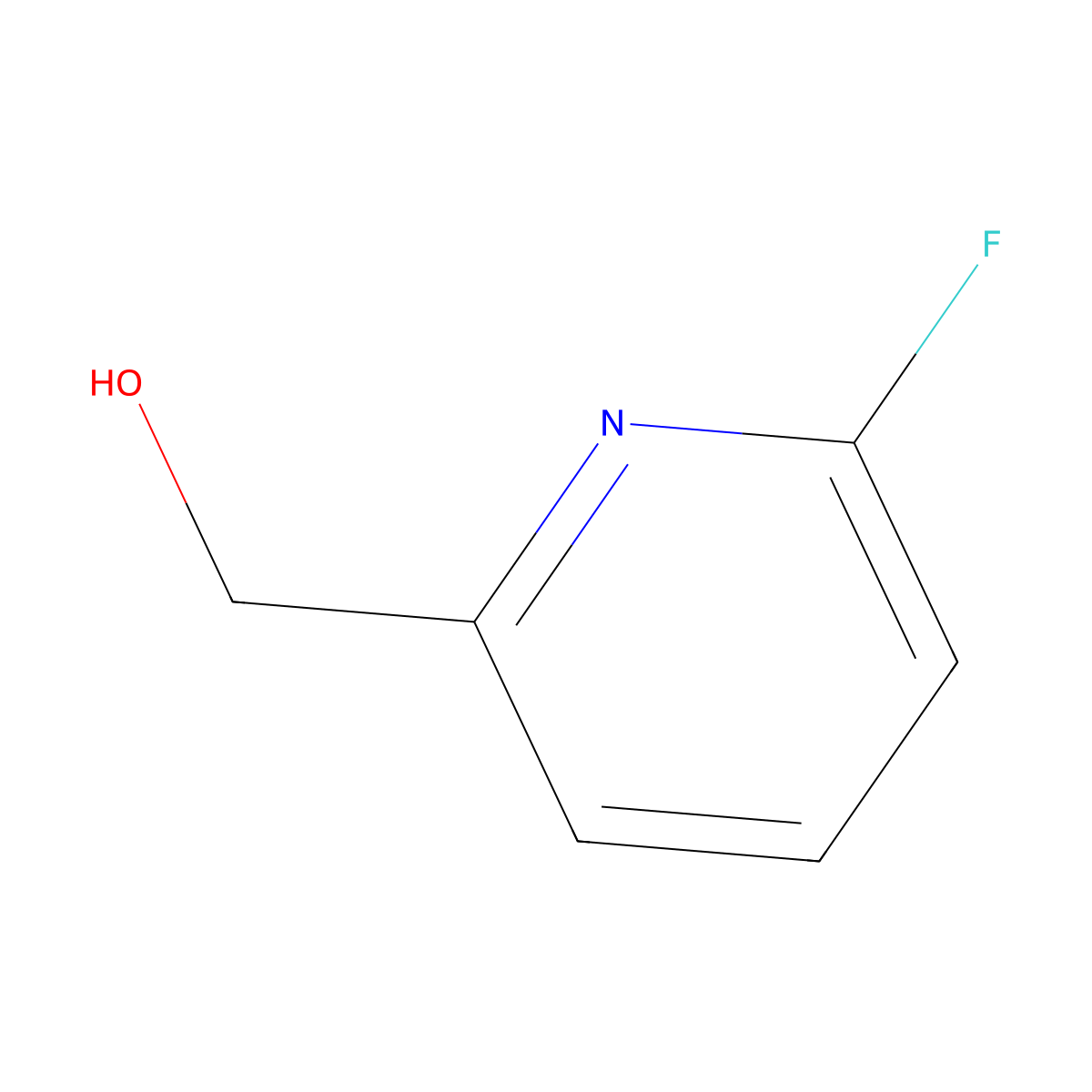 (6-Fluoropyridin-2-yl)methanol molecular structure, CAS 315180-17-7