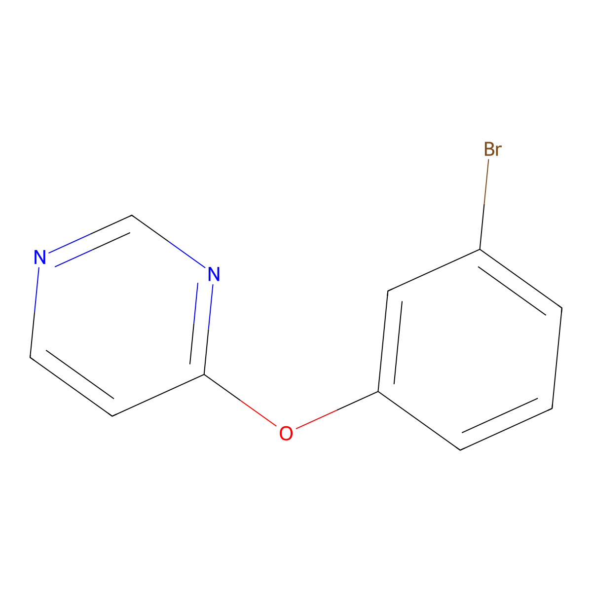 4-(3-Bromophenoxy)pyrimidine molecular structure, CAS 315189-72-1