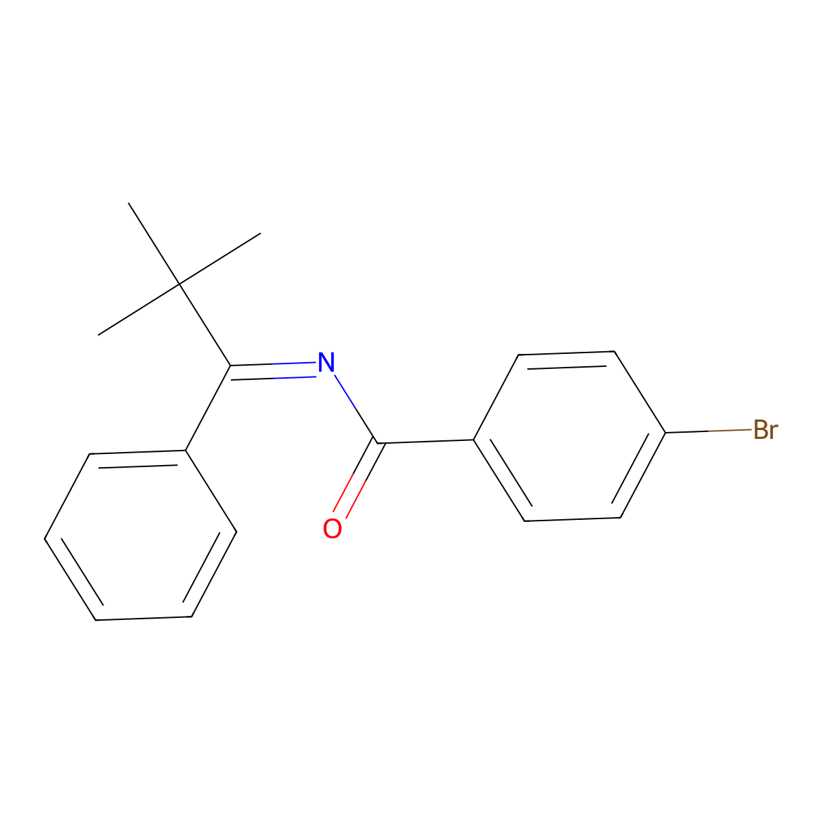 4-bromo-N-(2,2-dimethyl-1-phenylpropylidene)benzamide molecular structure, CAS 315193-83-0