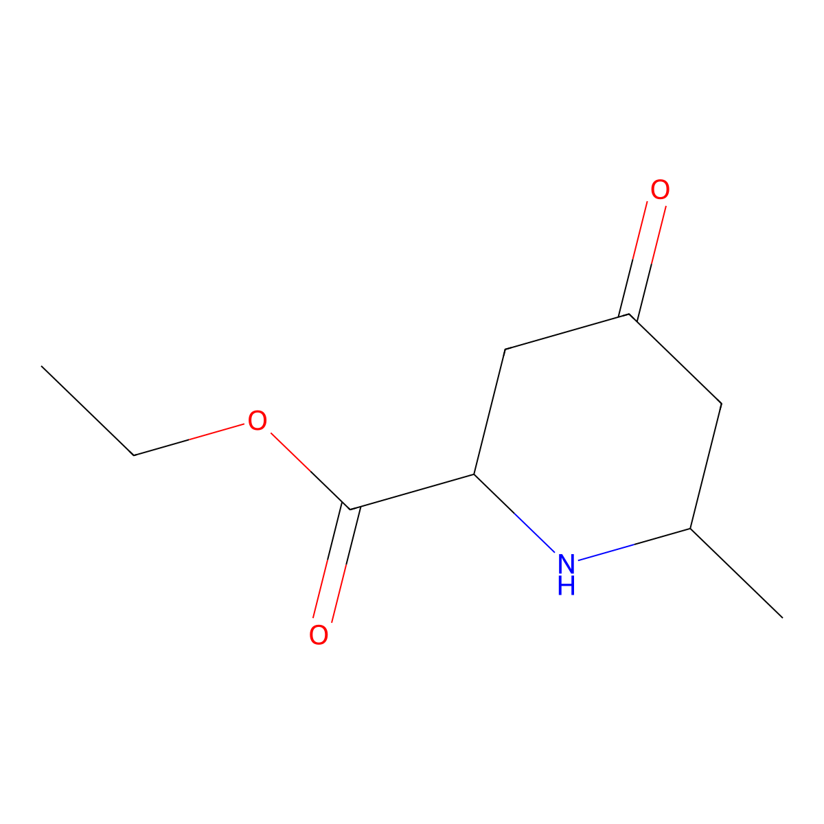 Ethyl cis-6-methyl-4-oxo-piperidine-2-carboxylate molecular structure, CAS 315198-13-1
