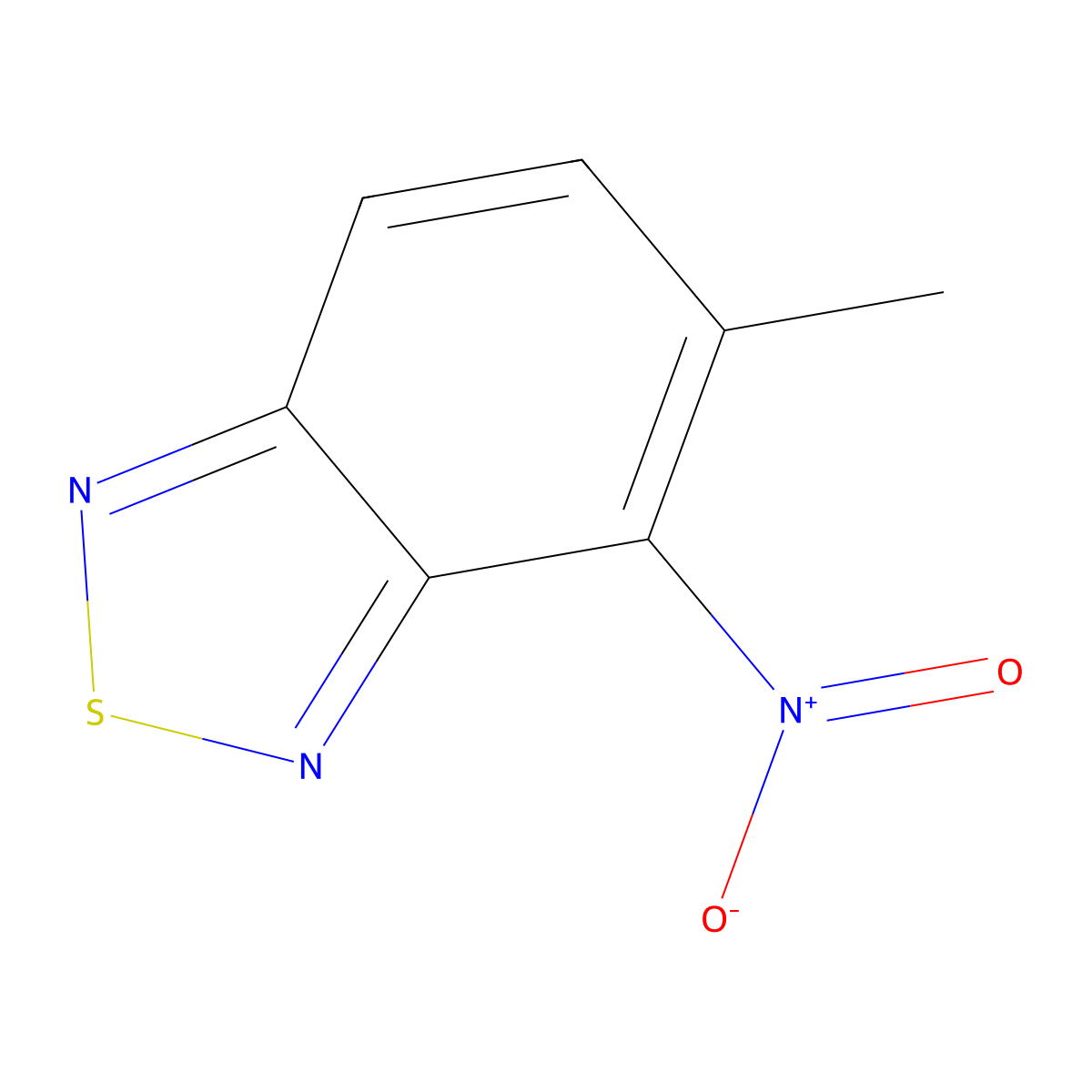 4-(Hydroxy(oxido)amino)-5-methyl-2,1,3-benzothiadiazole molecular structure, CAS 3152-87-2