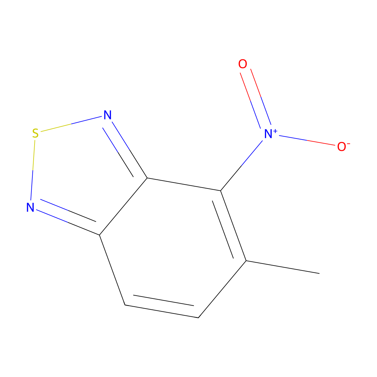 4-(Hydroxy(oxido)amino)-5-methyl-2,1,3-benzothiadiazole molecular structure, CAS 3152-87-2