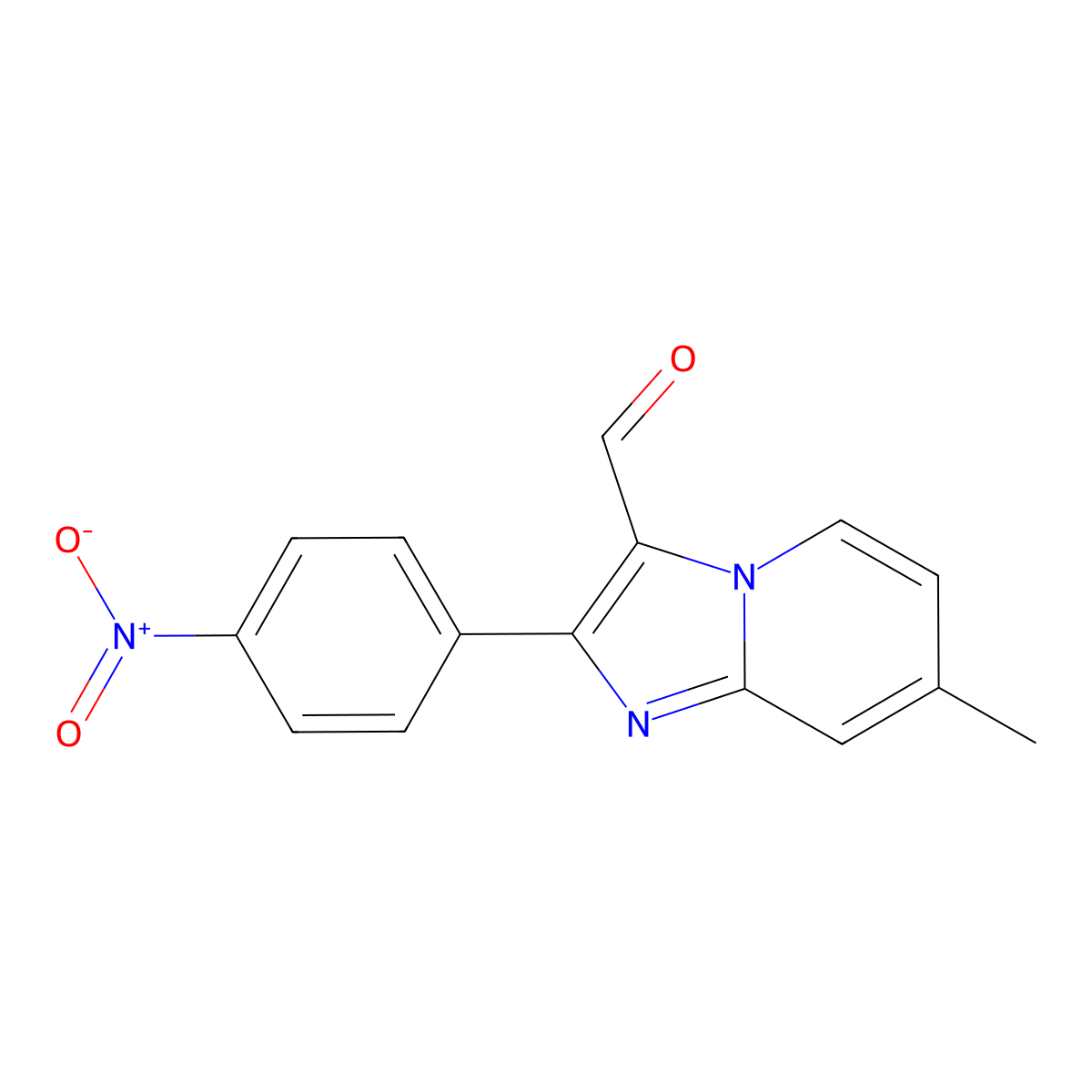 7-Methyl-2-(4-nitrophenyl)imidazo[1,2-a]pyridine-3-carbaldehyde molecular structure, CAS 31521-98-9