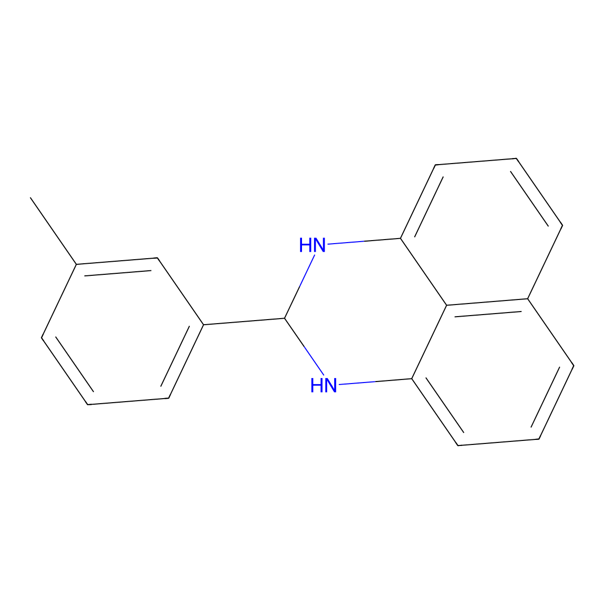 2-(3-methylphenyl)-2,3-dihydro-1H-perimidine molecular structure, CAS 315231-02-8