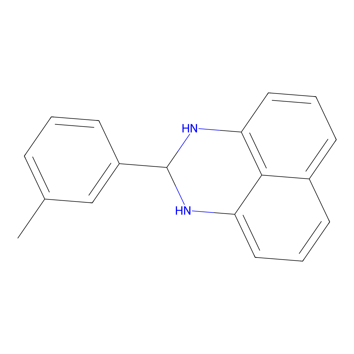 2-(3-methylphenyl)-2,3-dihydro-1H-perimidine molecular structure, CAS 315231-02-8