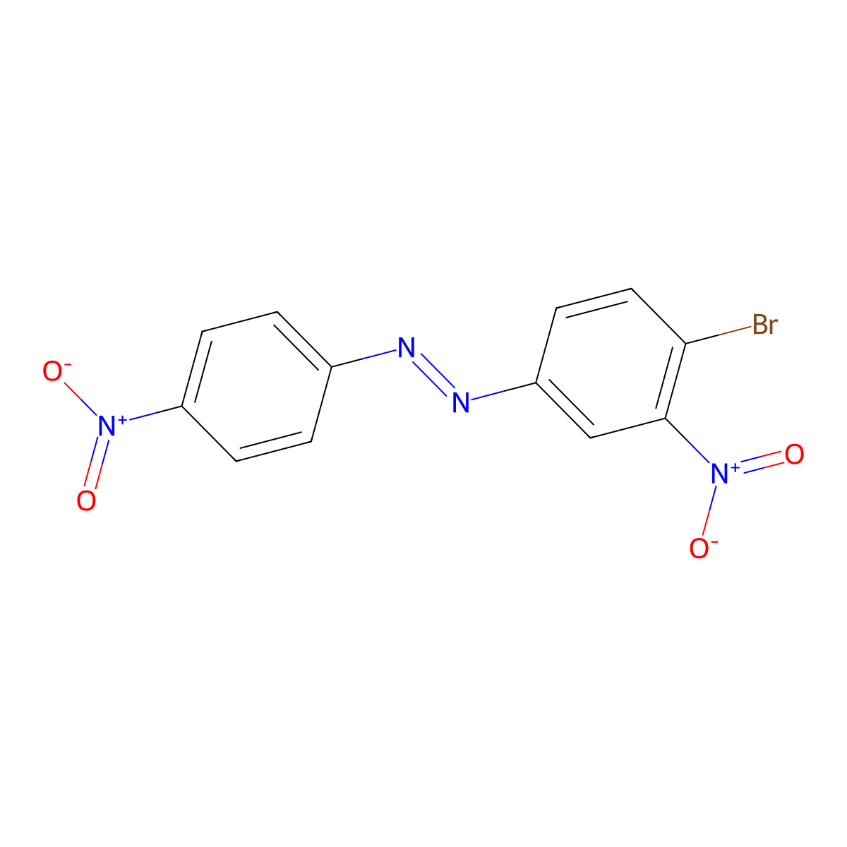 Azobenzene, 4-bromo-3,4'-dinitro- molecular structure, CAS 315231-82-4