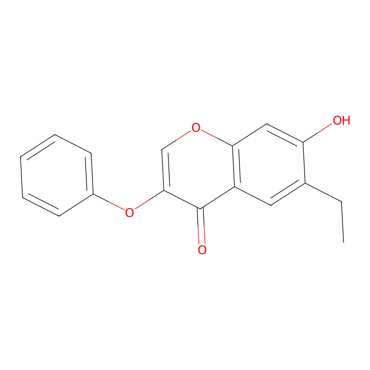 6-ethyl-7-hydroxy-3-phenoxy-4H-chromen-4-one molecular structure, CAS 315232-57-6