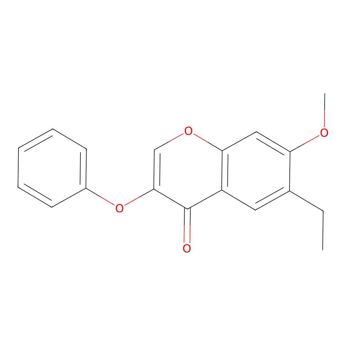 6-ethyl-7-methoxy-3-phenoxy-4H-chromen-4-one molecular structure, CAS 315232-95-2