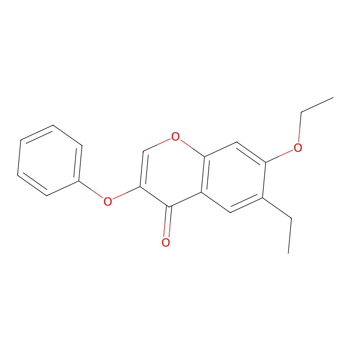 7-ethoxy-6-ethyl-3-phenoxy-4H-chromen-4-one molecular structure, CAS 315232-97-4