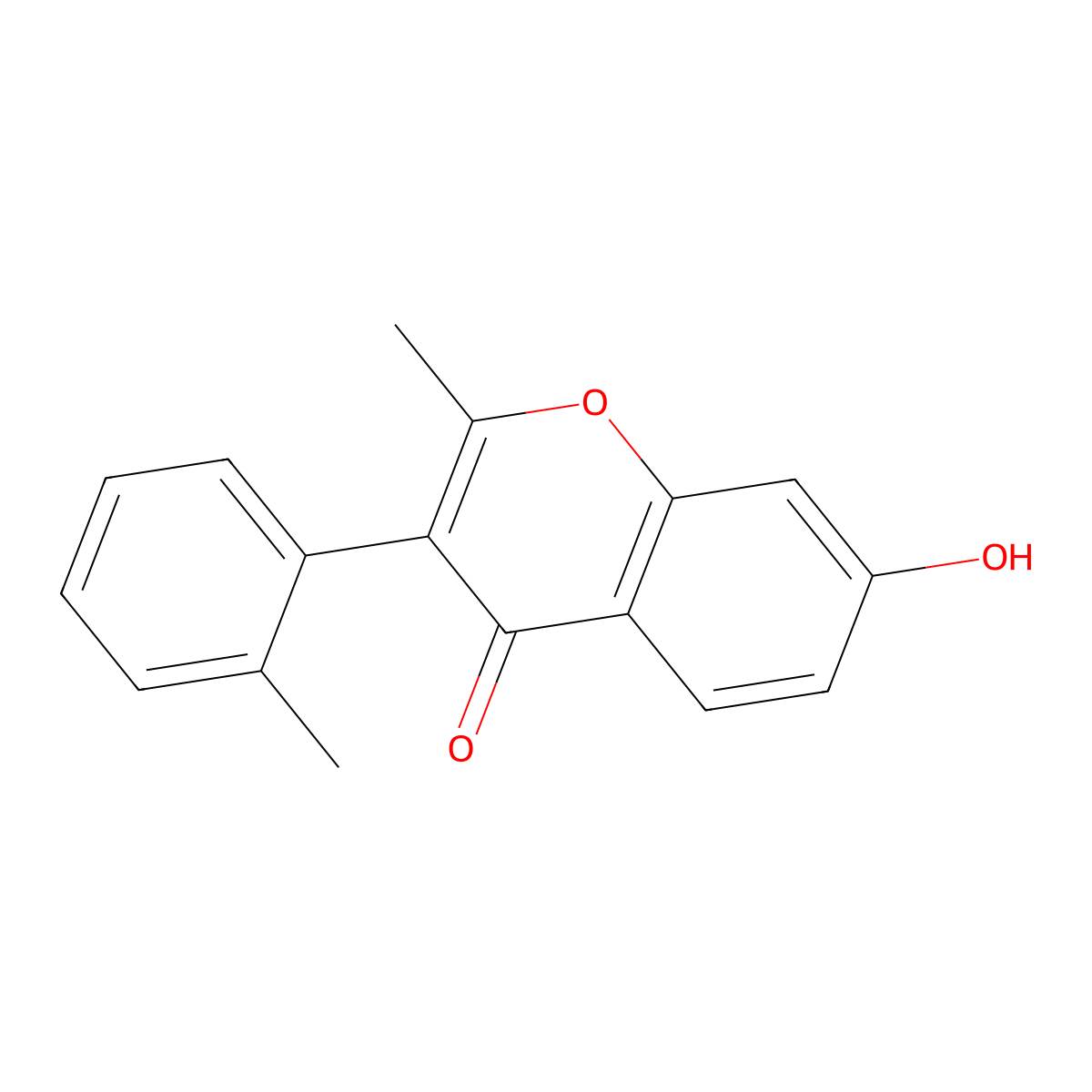 7-hydroxy-2-methyl-3-(2-methylphenyl)-4H-chromen-4-one molecular structure, CAS 315233-69-3