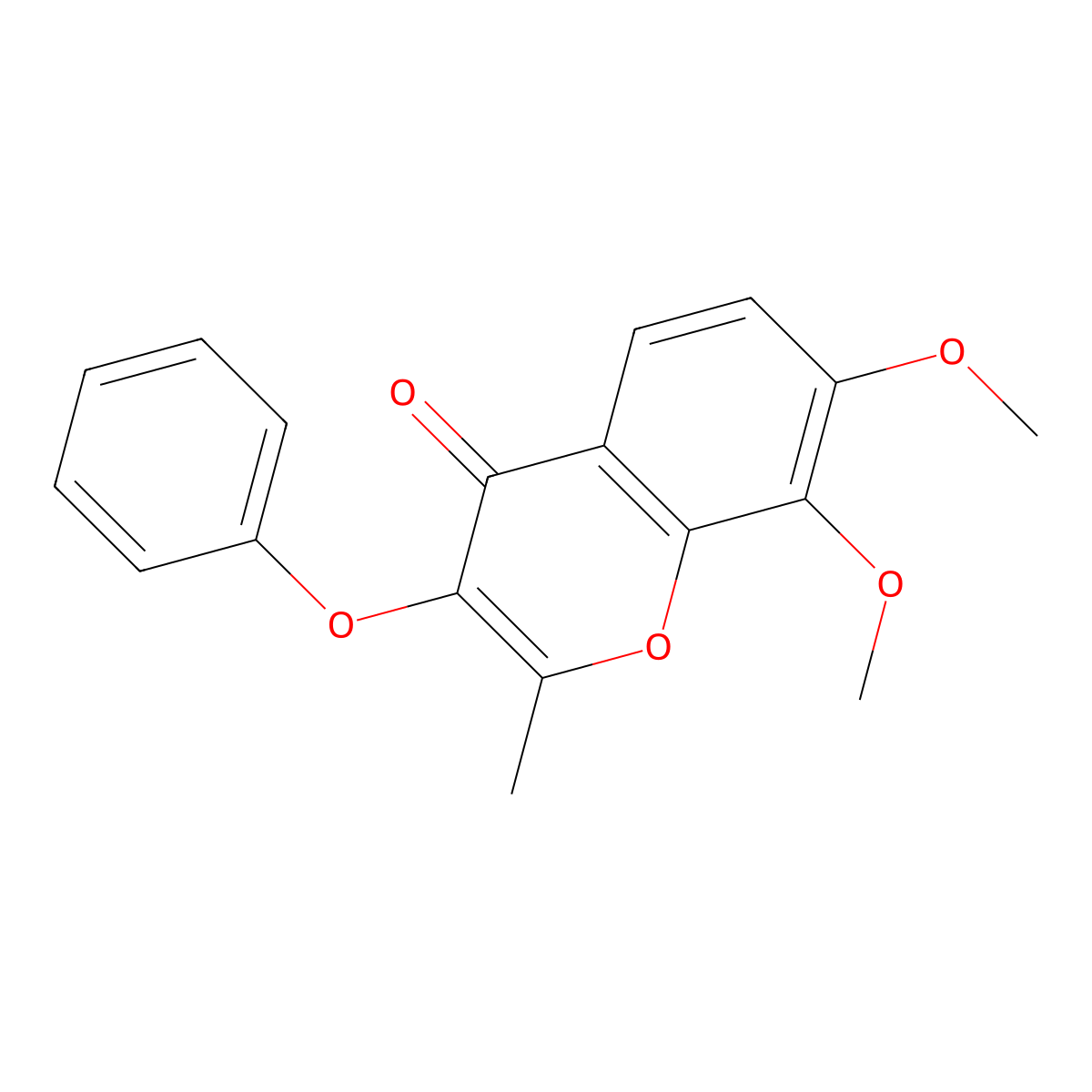 7,8-Dimethoxy-2-methyl-3-phenoxy-4H-chromen-4-one molecular structure, CAS 315233-83-1