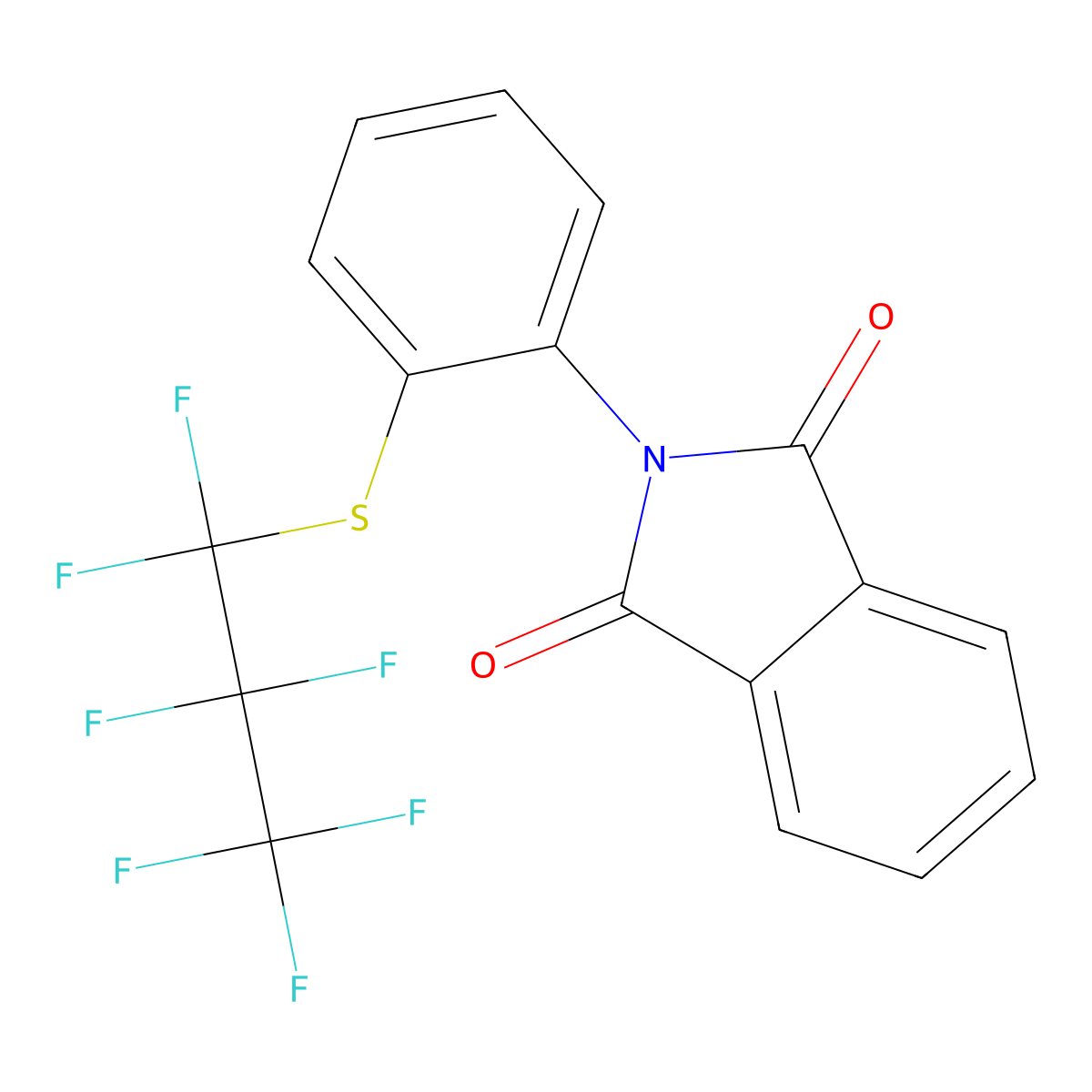 2-{2-[(1,1,2,2,3,3,3-heptafluoropropyl)sulfanyl]phenyl}-1H-isoindole-1,3(2H)-dione molecular structure, CAS 315239-51-1