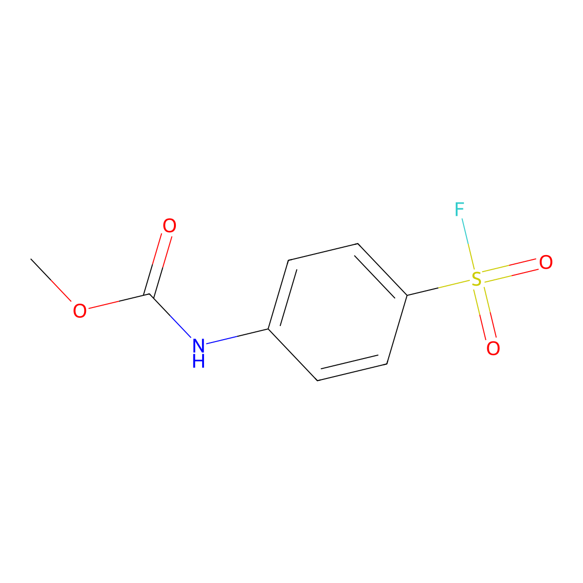 methyl N-[4-(fluorosulfonyl)phenyl]carbamate molecular structure, CAS 315239-61-3