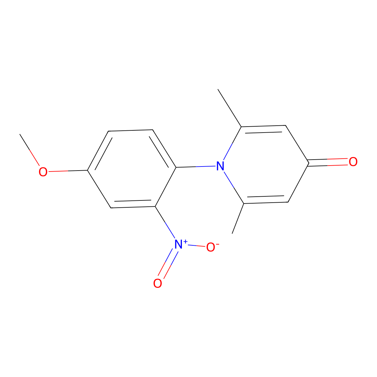 1-(4-Methoxy-2-nitrophenyl)-2,6-dimethylpyridin-4-one molecular structure, CAS 315239-83-9
