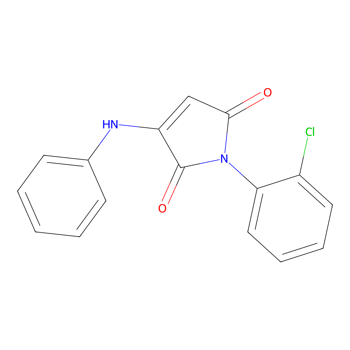 1-(2-chlorophenyl)-3-(phenylamino)-1H-pyrrole-2,5-dione molecular structure, CAS 315240-38-1