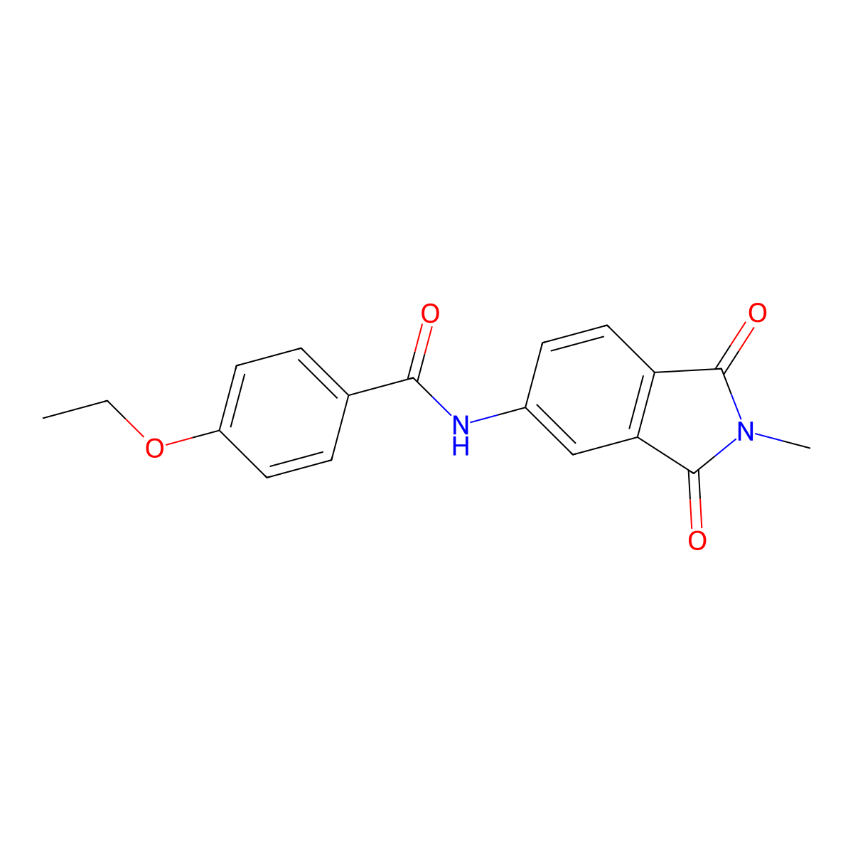 4-ethoxy-N-(2-methyl-1,3-dioxoisoindolin-5-yl)benzamide molecular structure, CAS 315240-71-2