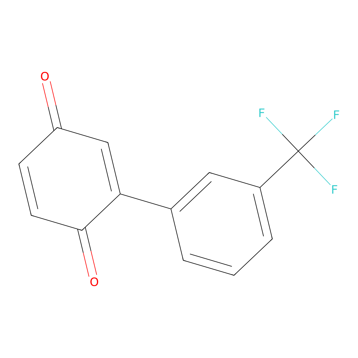 2-[3-(Trifluoromethyl)phenyl]cyclohexa-2,5-diene-1,4-dione molecular structure, CAS 315240-83-6