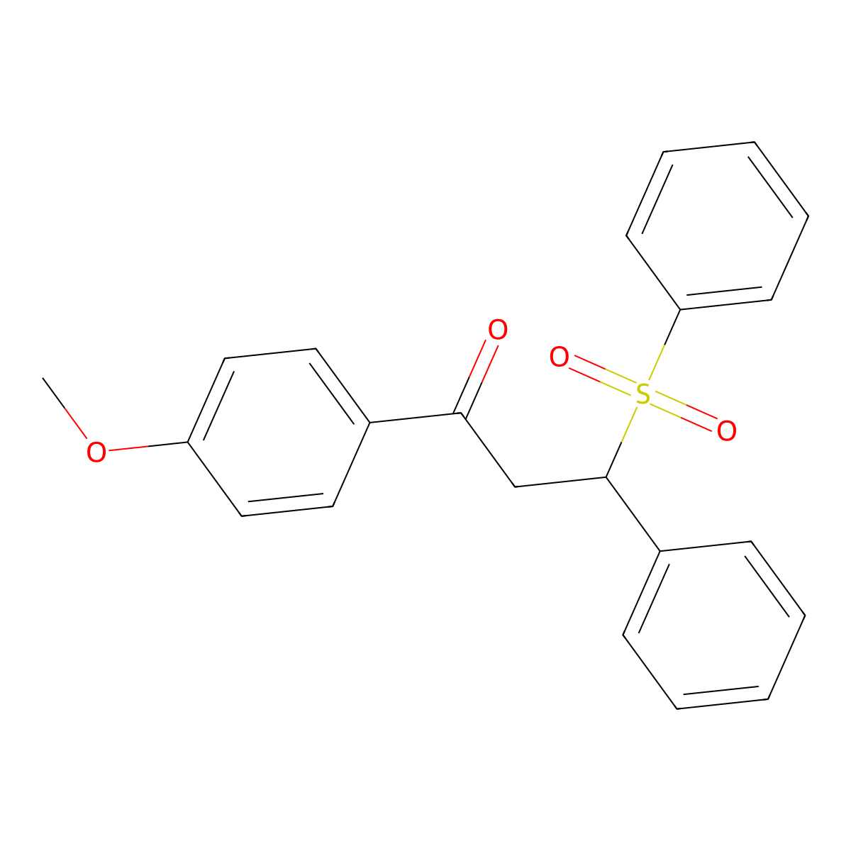 1-(4-Methoxyphenyl)-3-phenyl-3-(phenylsulfonyl)propan-1-one molecular structure, CAS 315242-15-0