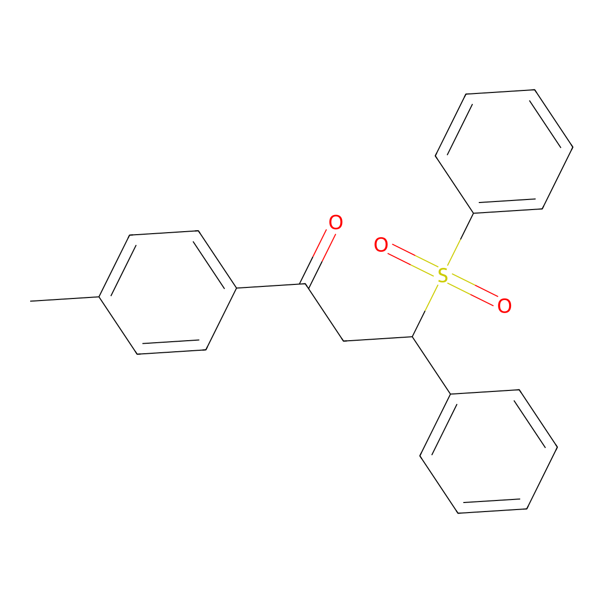 1-(4-Methylphenyl)-3-phenyl-3-(phenylsulfonyl)propan-1-one molecular structure, CAS 315242-19-4