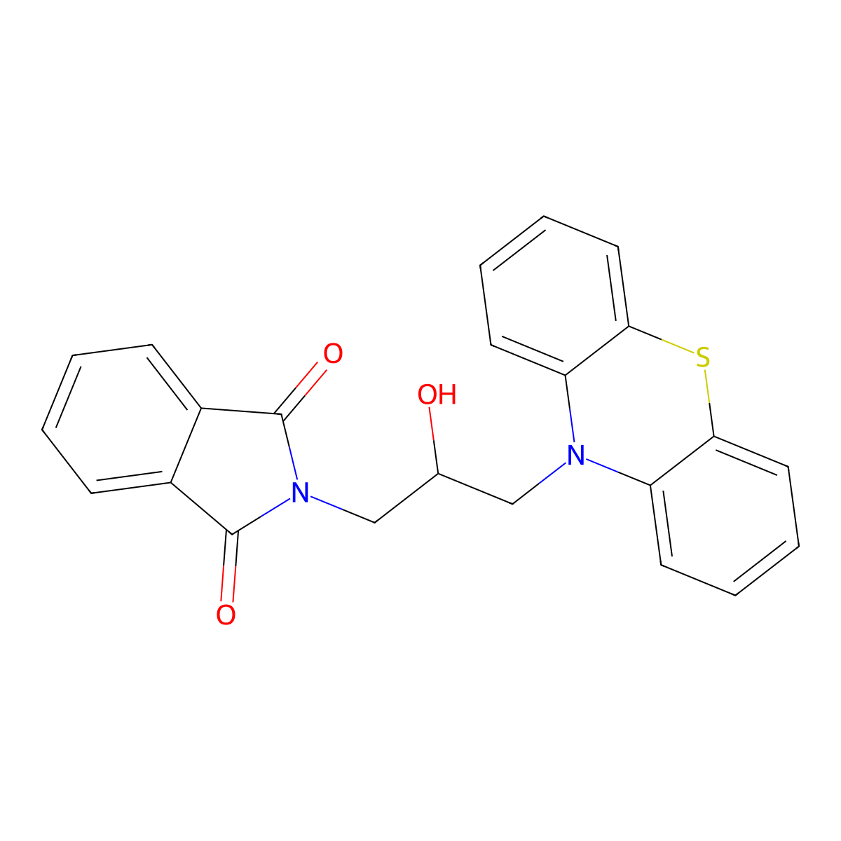 2-(2-Hydroxy-3-phenothiazin-10-ylpropyl)isoindole-1,3-dione molecular structure, CAS 315247-61-1