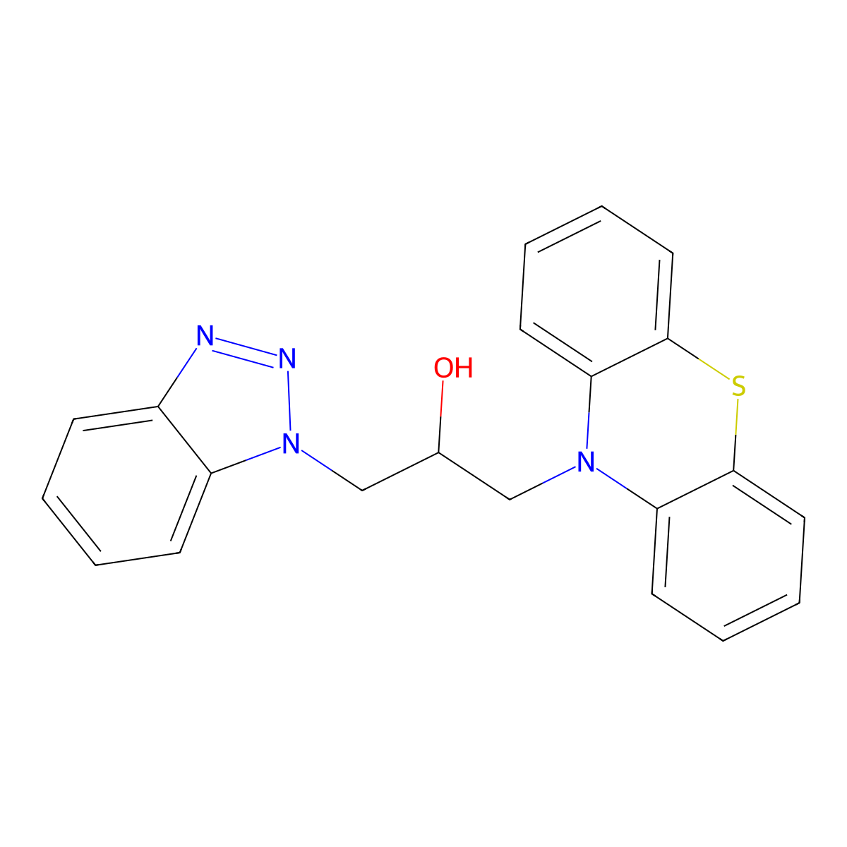 1-(1-Benzotriazolyl)-3-(10-phenothiazinyl)-2-propanol molecular structure, CAS 315247-89-3