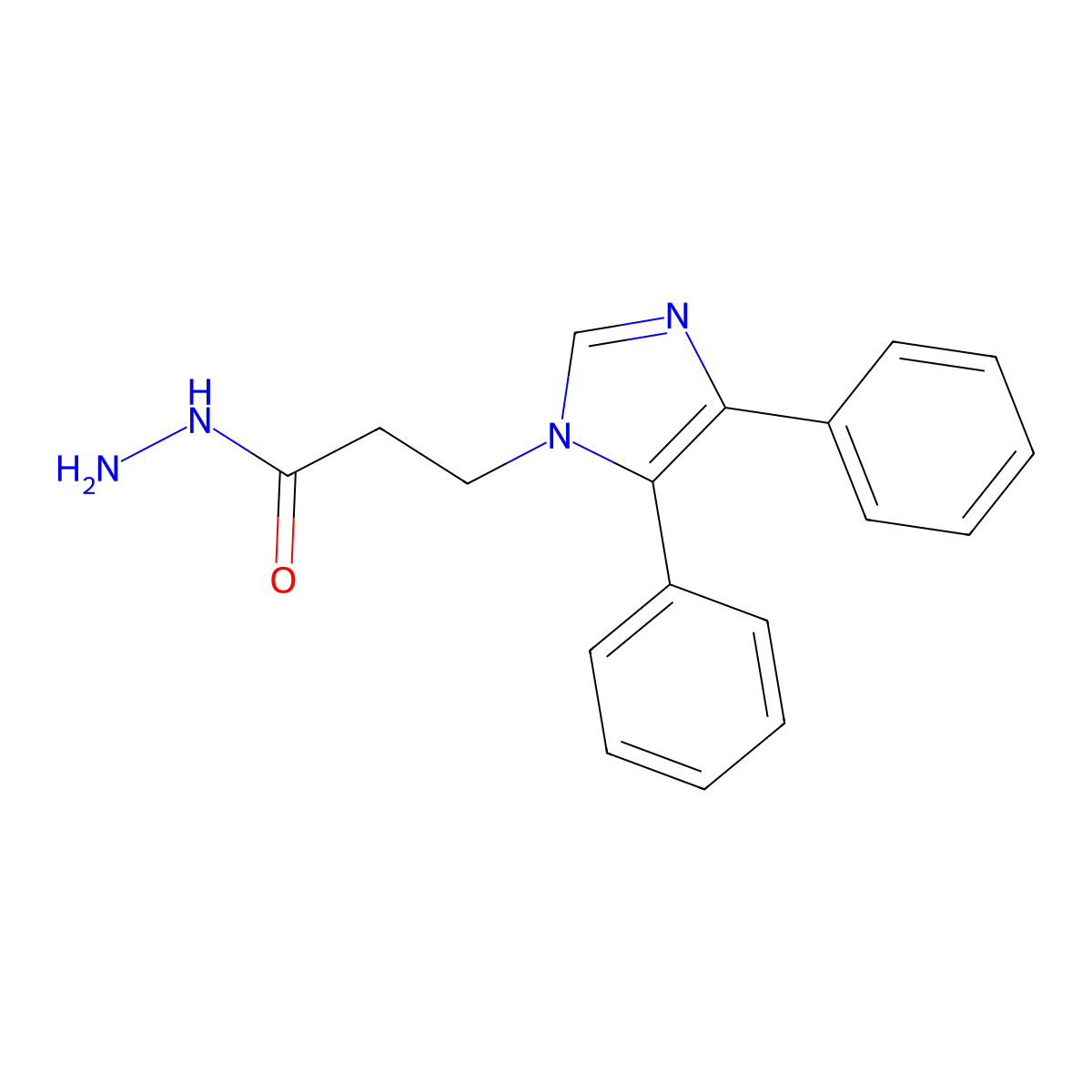 3-(4,5-diphenyl-1H-imidazol-1-yl)propanehydrazide molecular structure, CAS 315248-19-2