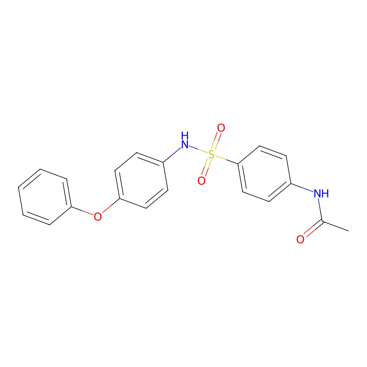 N-{4-[(4-phenoxyphenyl)sulfamoyl]phenyl}acetamide molecular structure, CAS 315248-48-7