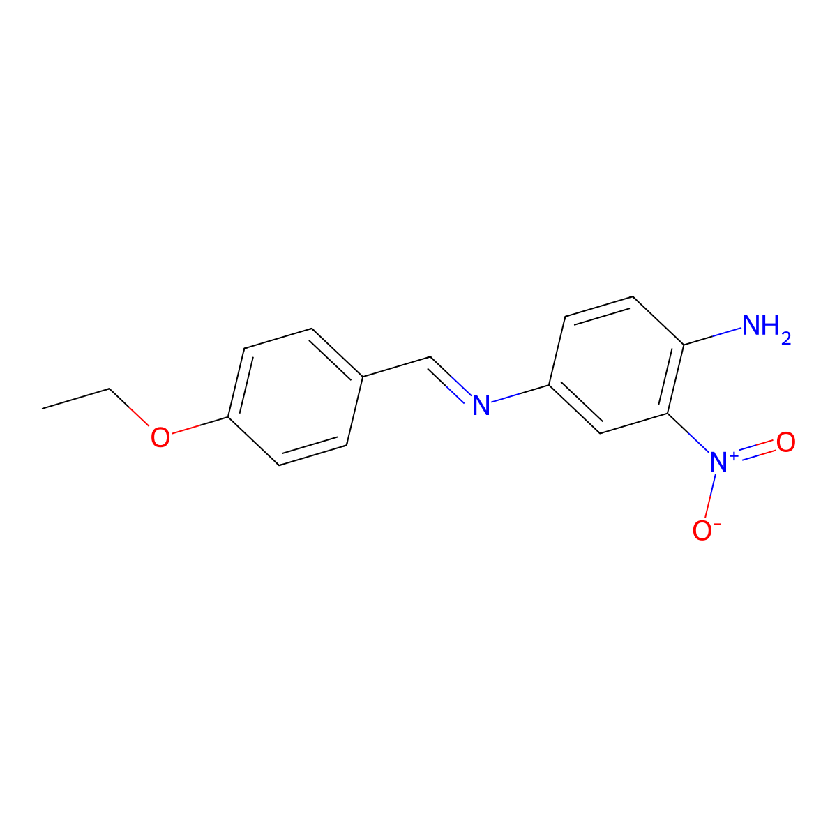 N~4~-(4-ethoxybenzylidene)-2-nitro-1,4-benzenediamine molecular structure, CAS 315248-81-8