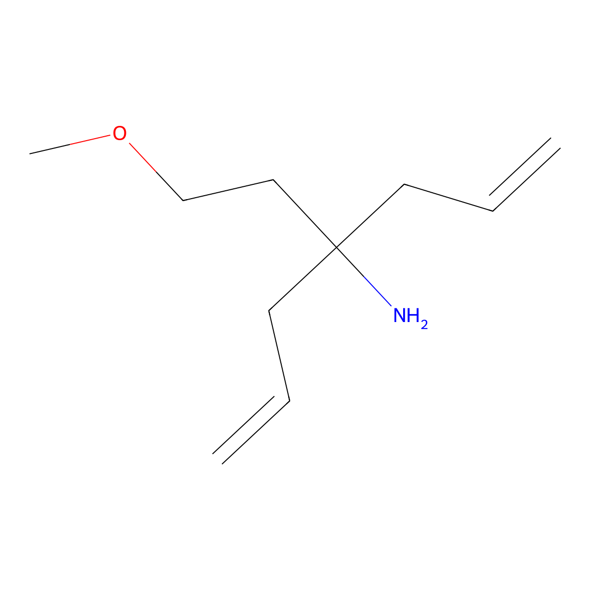 1-Allyl-1-(2-methoxy-ethyl)-but-3-enylamine molecular structure, CAS 315248-93-2