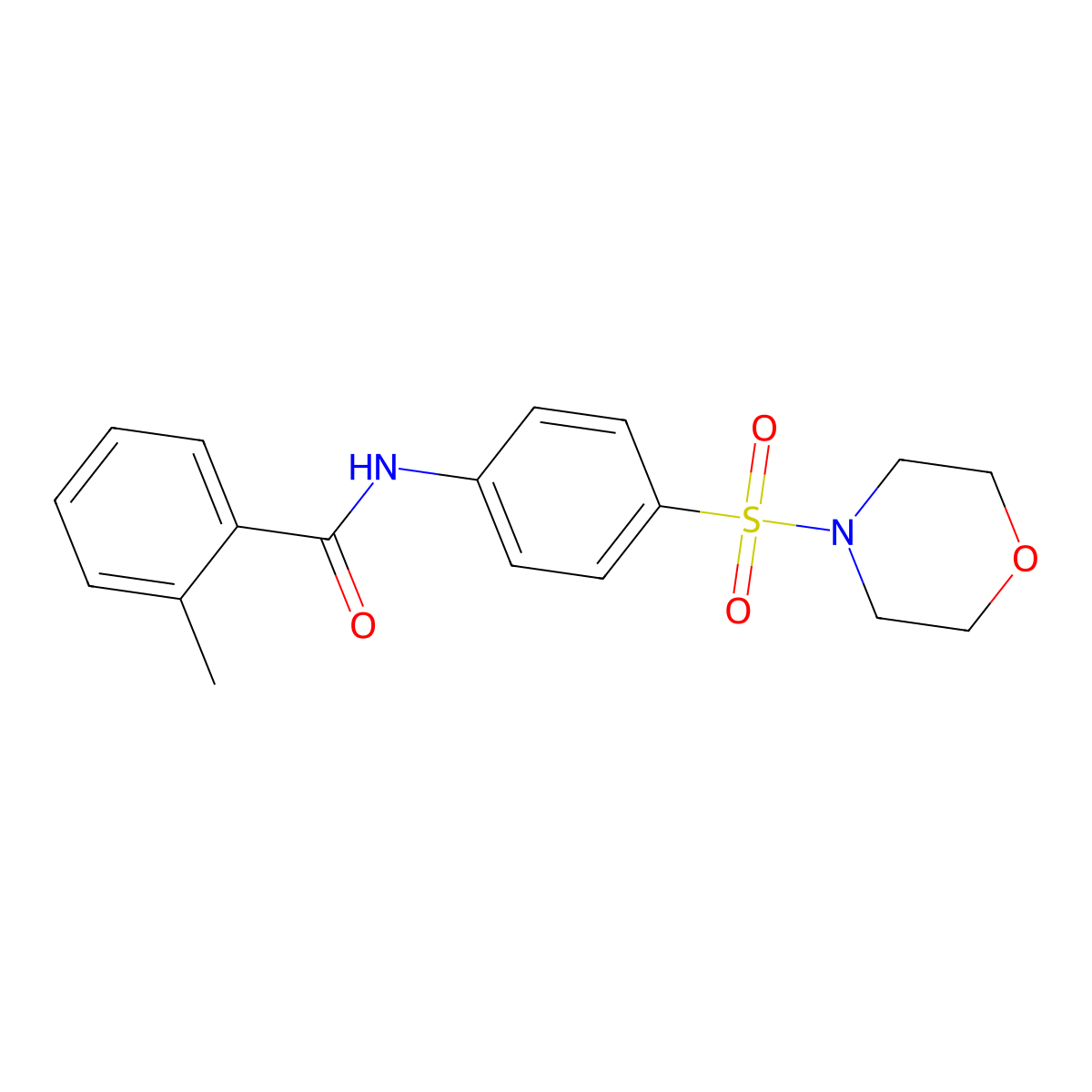 2-methyl-N-[4-(4-morpholinylsulfonyl)phenyl]benzamide molecular structure, CAS 315248-99-8