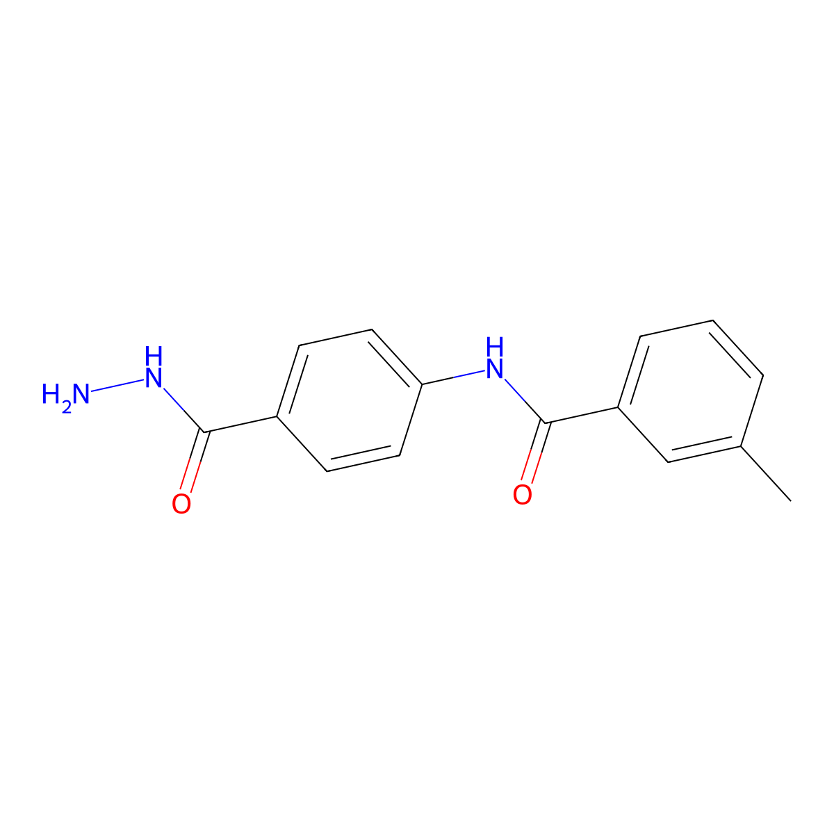 N-[4-(hydrazinocarbonyl)phenyl]-3-methylbenzamide molecular structure, CAS 315249-21-9