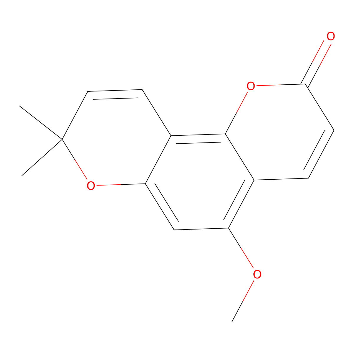 5-Methoxyseselin molecular structure, CAS 31525-76-5