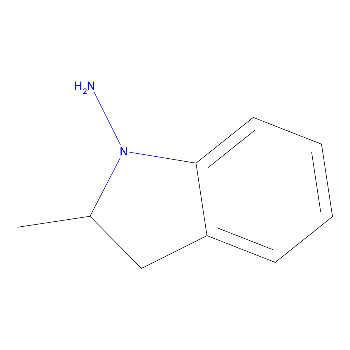 1-Amino-2-methylindoline molecular structure, CAS 31529-46-1