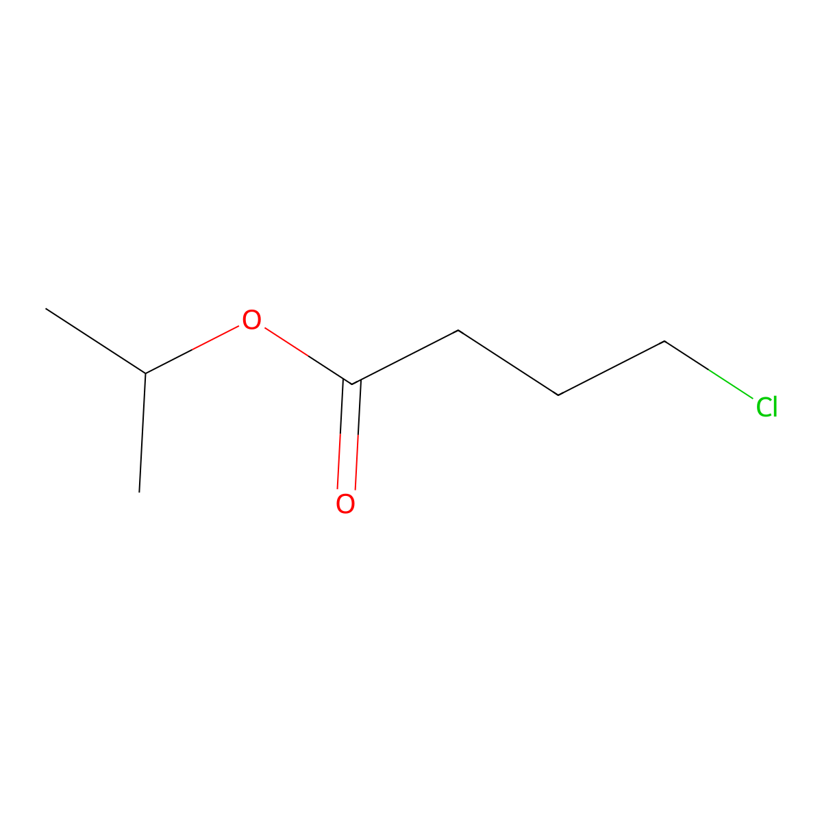 1-Methylethyl 4-chlorobutanoate molecular structure, CAS 3153-34-2