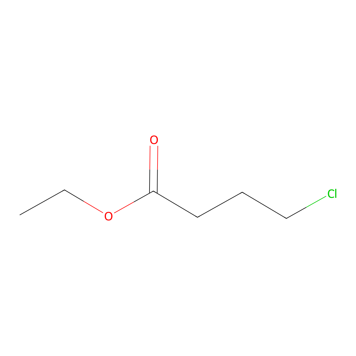 Ethyl 4-chlorobutyrate molecular structure, CAS 3153-36-4