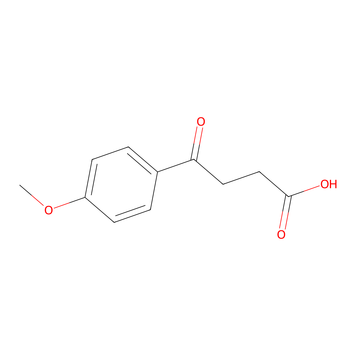 4-Methoxy-gamma-oxobenzenebutanoic acid molecular structure, CAS 3153-44-4