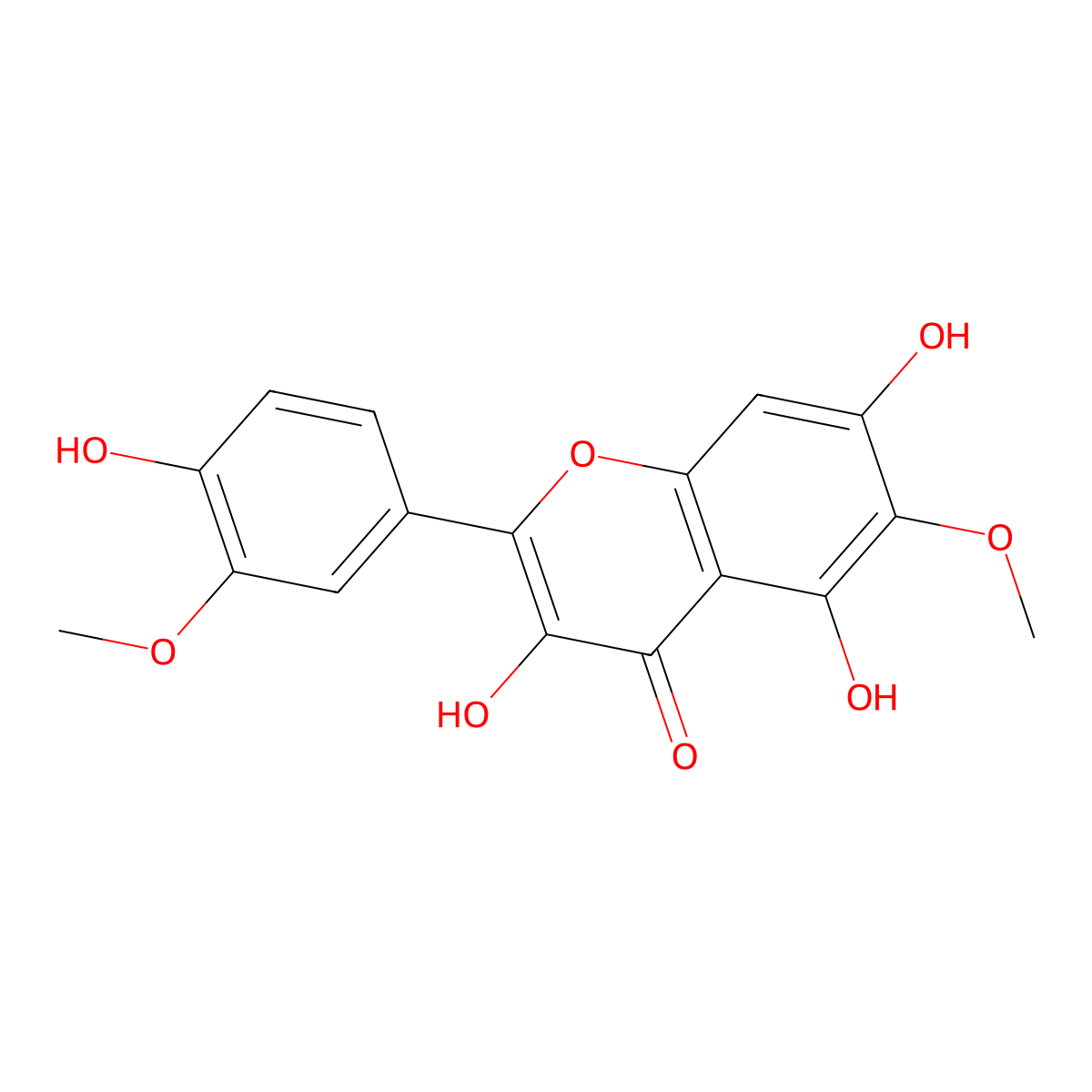 Spinacetin molecular structure, CAS 3153-83-1