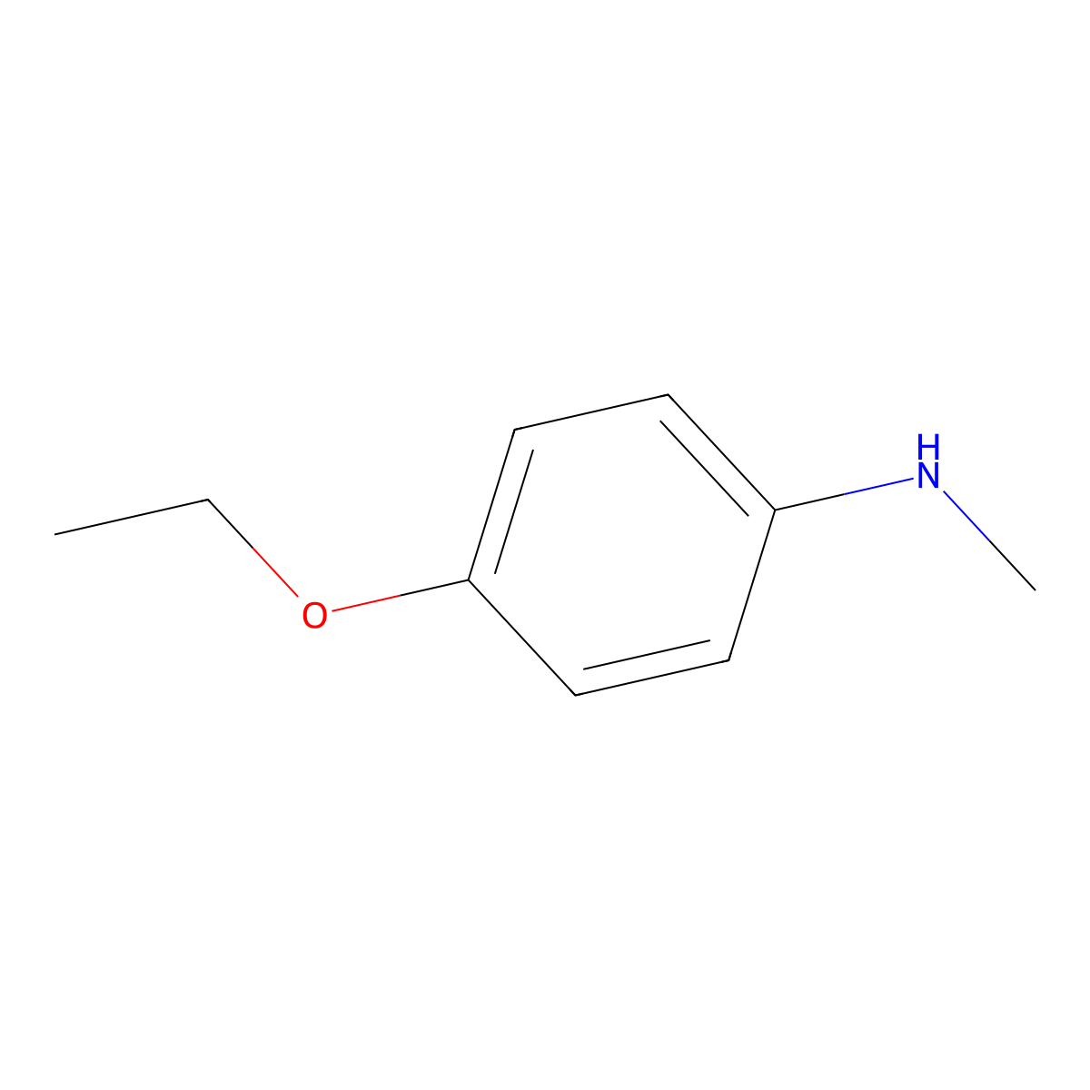 4-ethoxy-N-methylaniline molecular structure, CAS 3154-18-5
