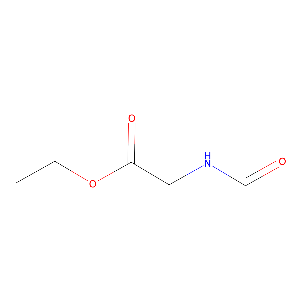Glycine, N-formyl-, ethyl ester molecular structure, CAS 3154-51-6