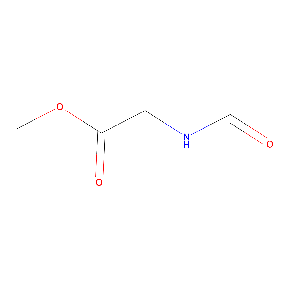 Methyl 2-formamidoacetate molecular structure, CAS 3154-54-9