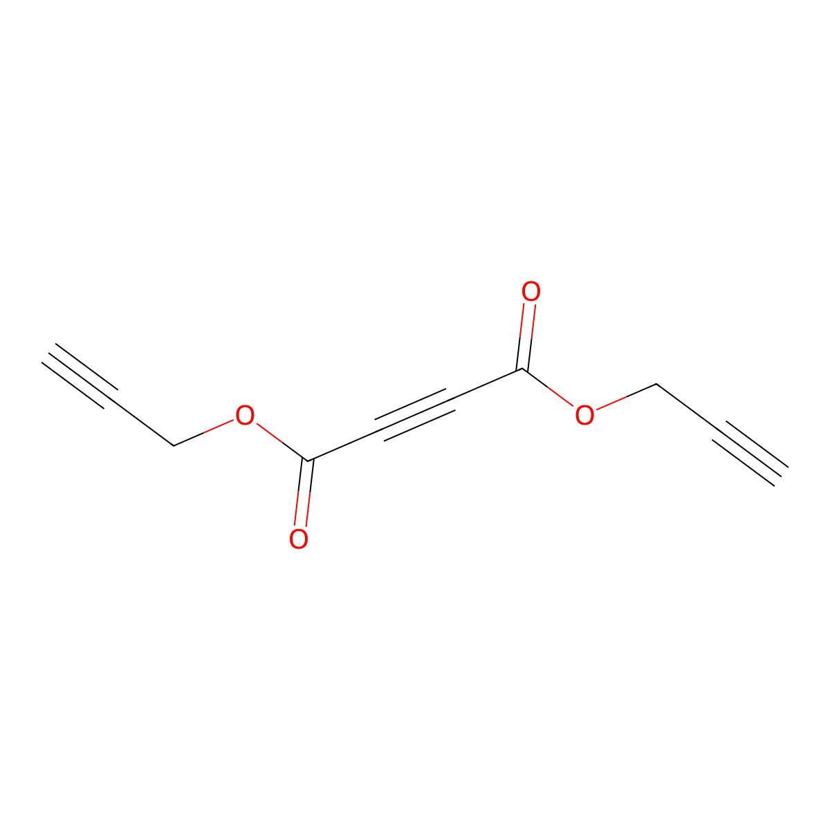 2-Butynedioic acid, di(2-propynyl) ester molecular structure, CAS 3154-91-4