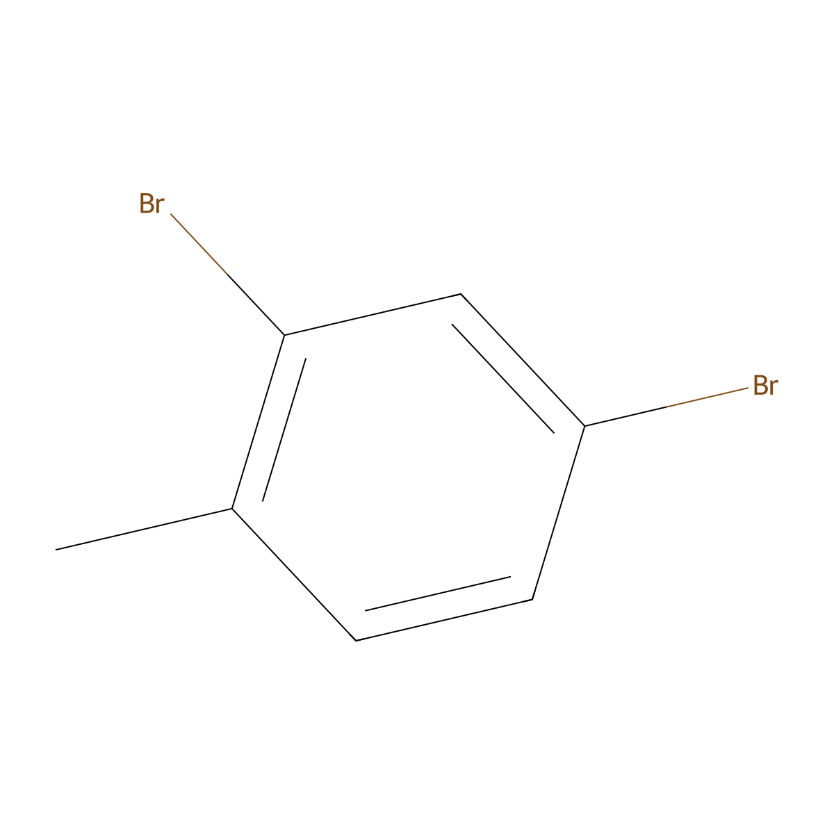 2,4-Dibromotoluene molecular structure, CAS 31543-75-6