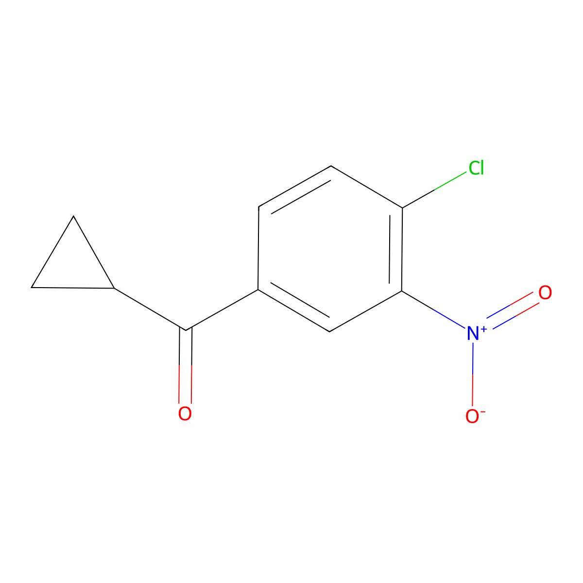 4-Chloro-3-nitrophenyl cyclopropyl ketone molecular structure, CAS 31545-26-3