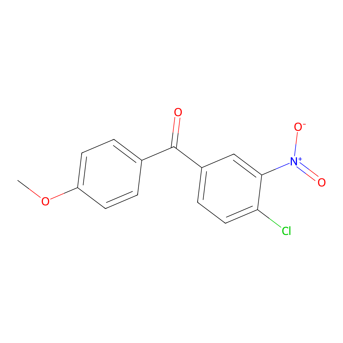 {4-Chloro-3-nitrophenyl}(4-methoxyphenyl)methanone molecular structure, CAS 31545-27-4